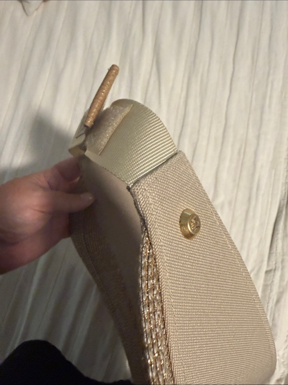 Eric Javits Neutral / gold Visor Sun Hat - Lightweight Summer Accessory - Picture 7 of 8